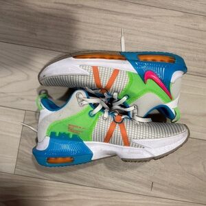 Nike Men’s Multicolor Air Cushion Sneakers - White/Green/Blue
